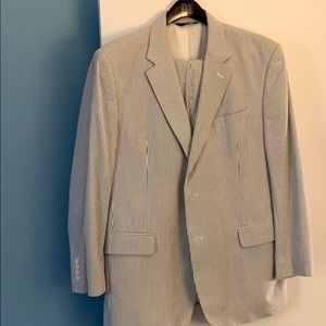 Seersucker 2 piece suit